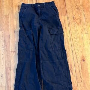 American Eagle Black Cargo Pants size 4